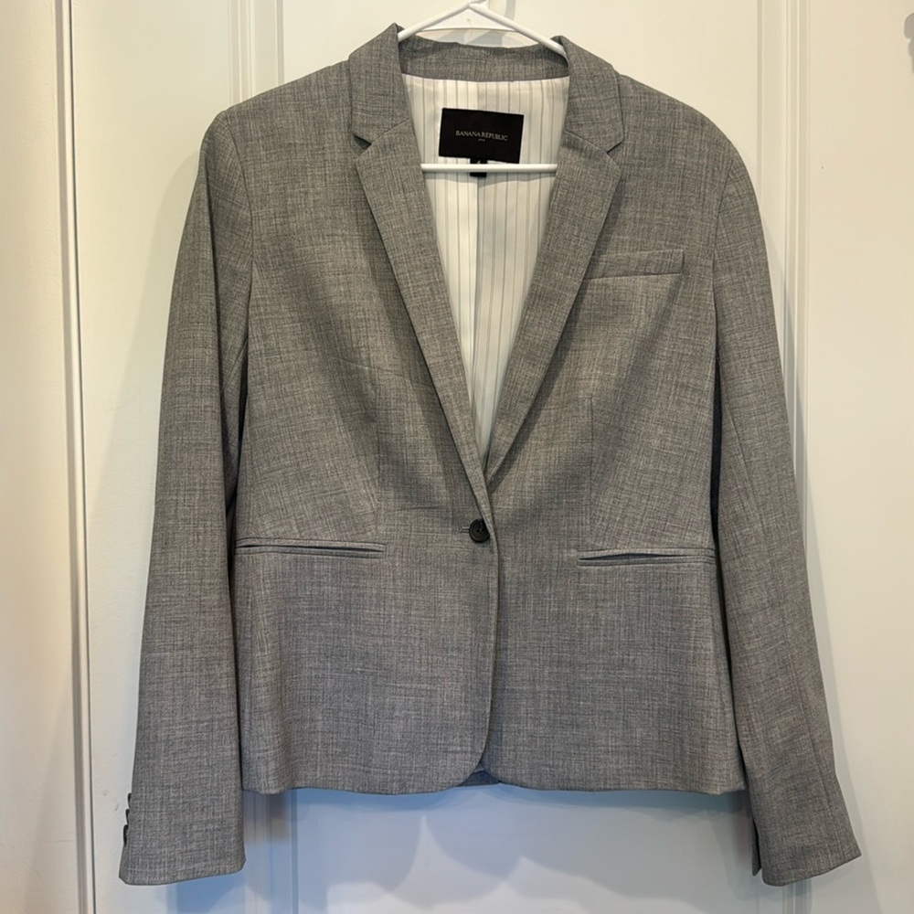 Banana Republic Gray Blazer